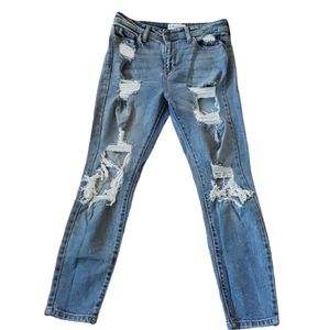 CELLO Jeans High Rise Distressed Size 5